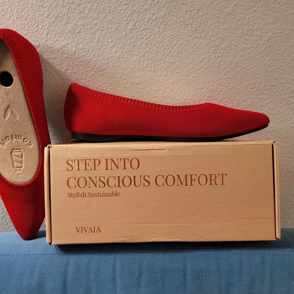 Pointed-toe ballet flats (Aria5) by Vivaia
